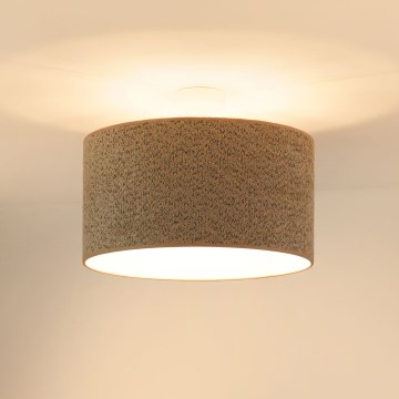 Brilagi - Candeeiro suspenso BOUCLE ROLLER 1xE27/15W/230V diâmetro 45 cm castanho