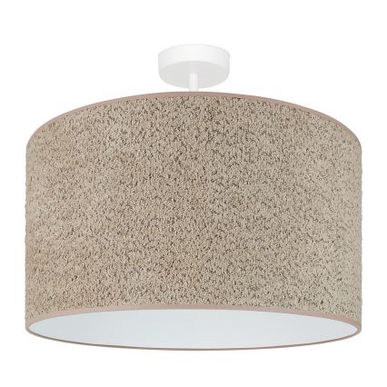 Brilagi - Candeeiro suspenso BOUCLE ROLLER 1xE27/15W/230V diâmetro 45 cm castanho