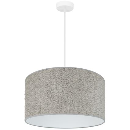 Brilagi - Candeeiro suspenso BOUCLE ROLLER 1xE27/15W/230V diâmetro 45 cm cinzento