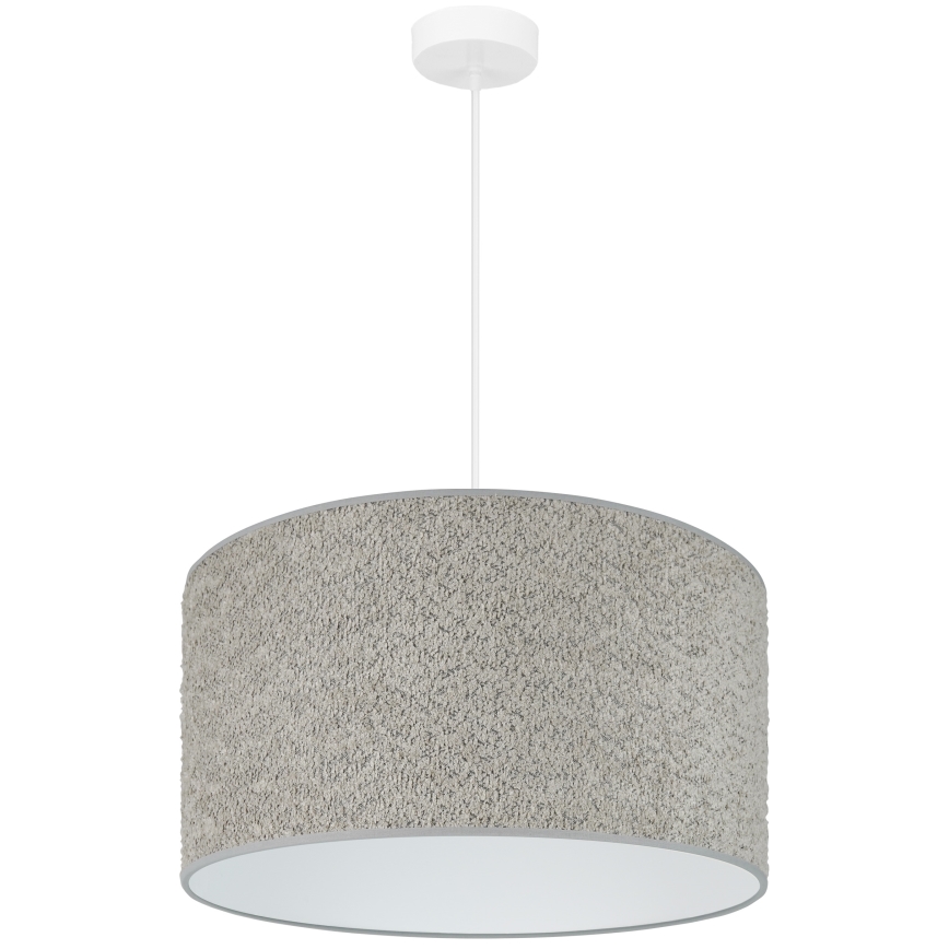 Brilagi - Candeeiro suspenso BOUCLE ROLLER 1xE27/15W/230V diâmetro 45 cm cinzento