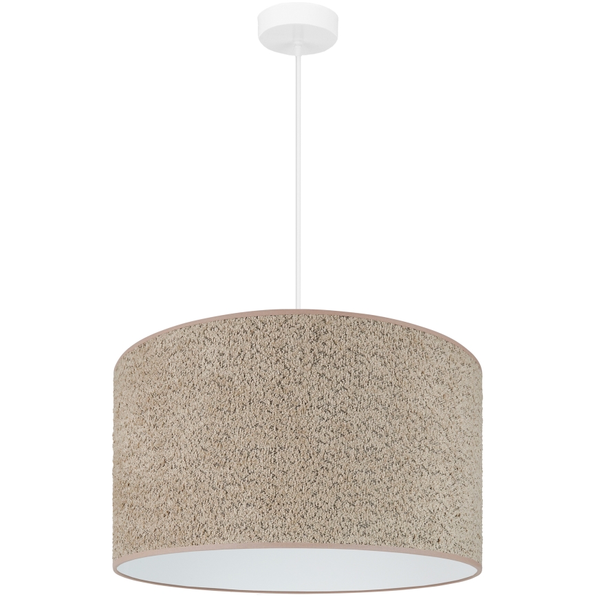 Brilagi - Candeeiro suspenso BOUCLE ROLLER 1xE27/15W/230V diâmetro 50 cm castanho