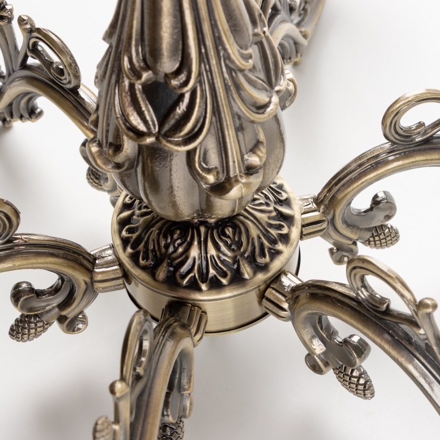 Brilagi - Candeeiro suspenso CLASSIC 6xE14/60W/230V latão