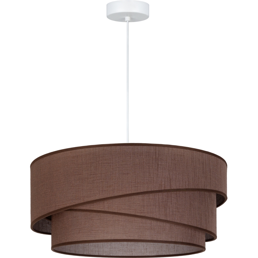 Brilagi - Candeeiro suspenso com cabo ARROW 1xE27/60W/230V Ø 45 cm castanho