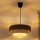 Brilagi - Candeeiro suspenso com cabo LUNETA 1xE27/60W/230V Ø 40 cm castanho/bege/creme