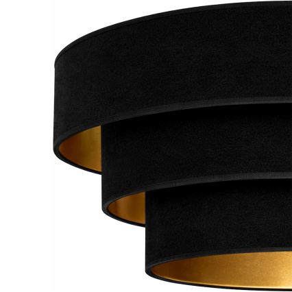 Brilagi - Candeeiro suspenso com cabo LUNETA 1xE27/60W/230V Ø 40 cm preto/dourado