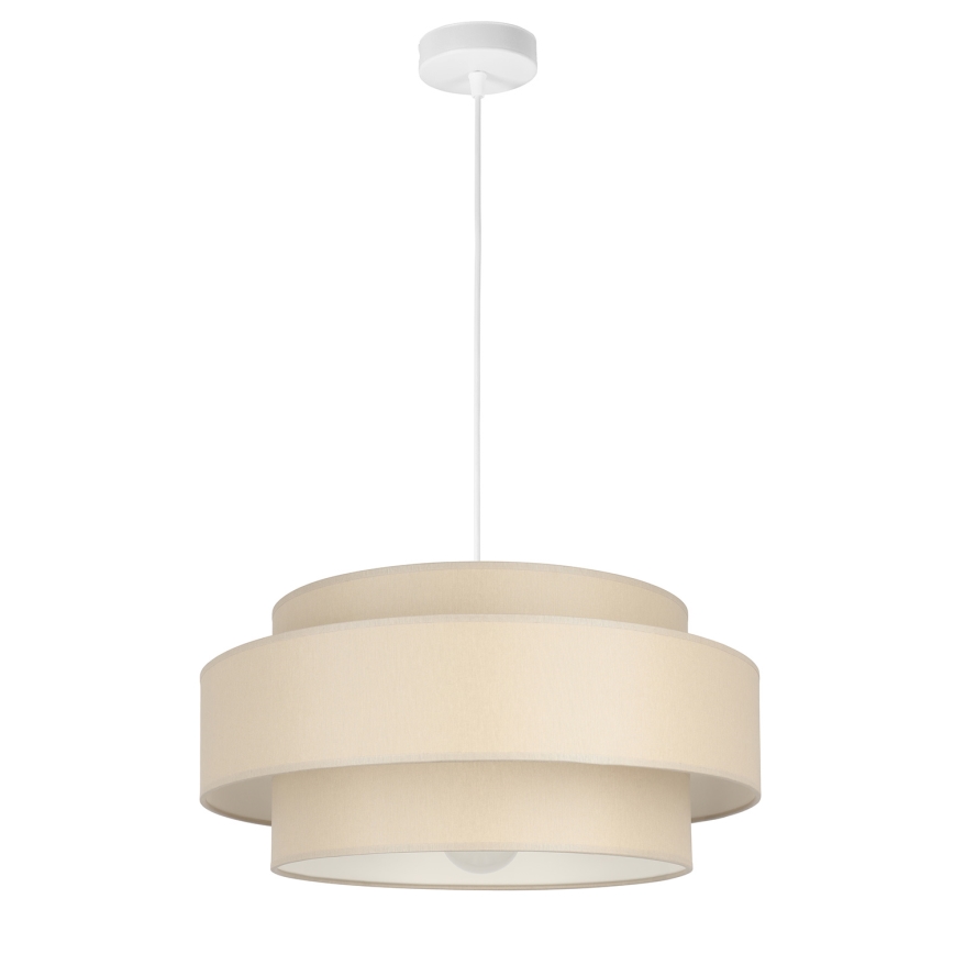 Brilagi - Candeeiro suspenso com cabo RESNA 1xE27/60W/230V Ø 40 cm bege