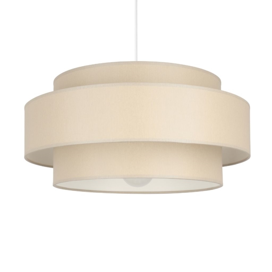 Brilagi - Candeeiro suspenso com cabo RESNA 1xE27/60W/230V Ø 40 cm bege