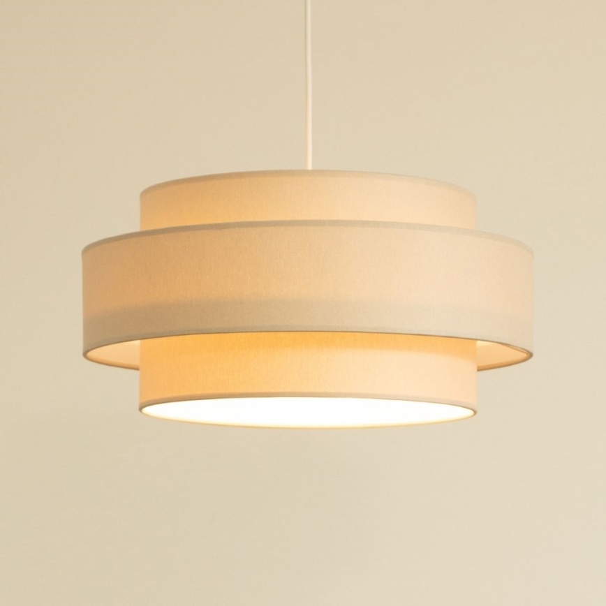 Brilagi - Candeeiro suspenso com cabo RESNA 1xE27/60W/230V Ø 40 cm bege