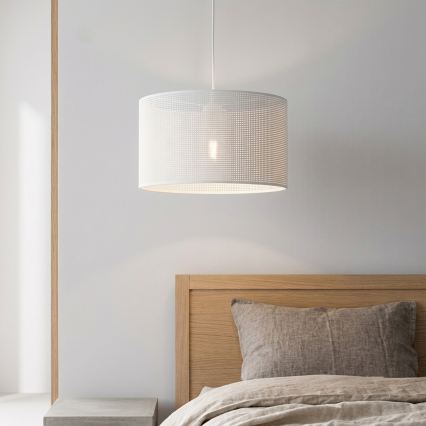 Brilagi - Candeeiro suspenso com cabo SIRIJA MODERN 1xE27/60W/230V diâmetro 35 cm branco