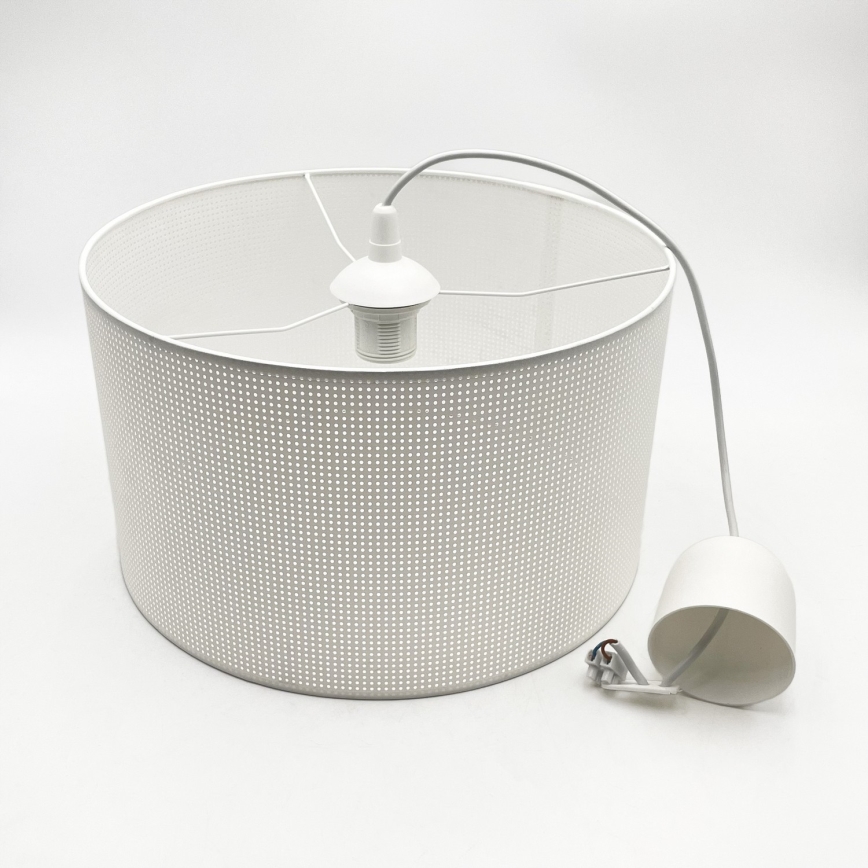 Brilagi - Candeeiro suspenso com cabo SIRIJA MODERN 1xE27/60W/230V diâmetro 35 cm branco