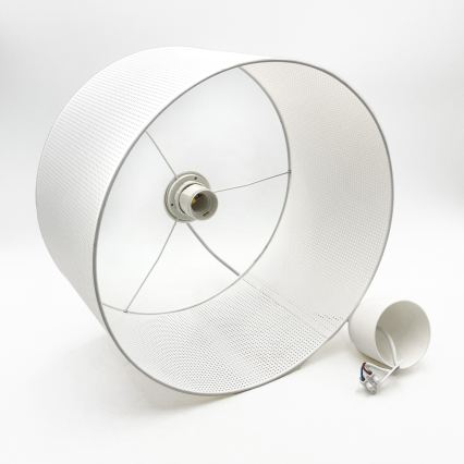 Brilagi - Candeeiro suspenso com cabo SIRIJA MODERN 1xE27/60W/230V diâmetro 35 cm branco