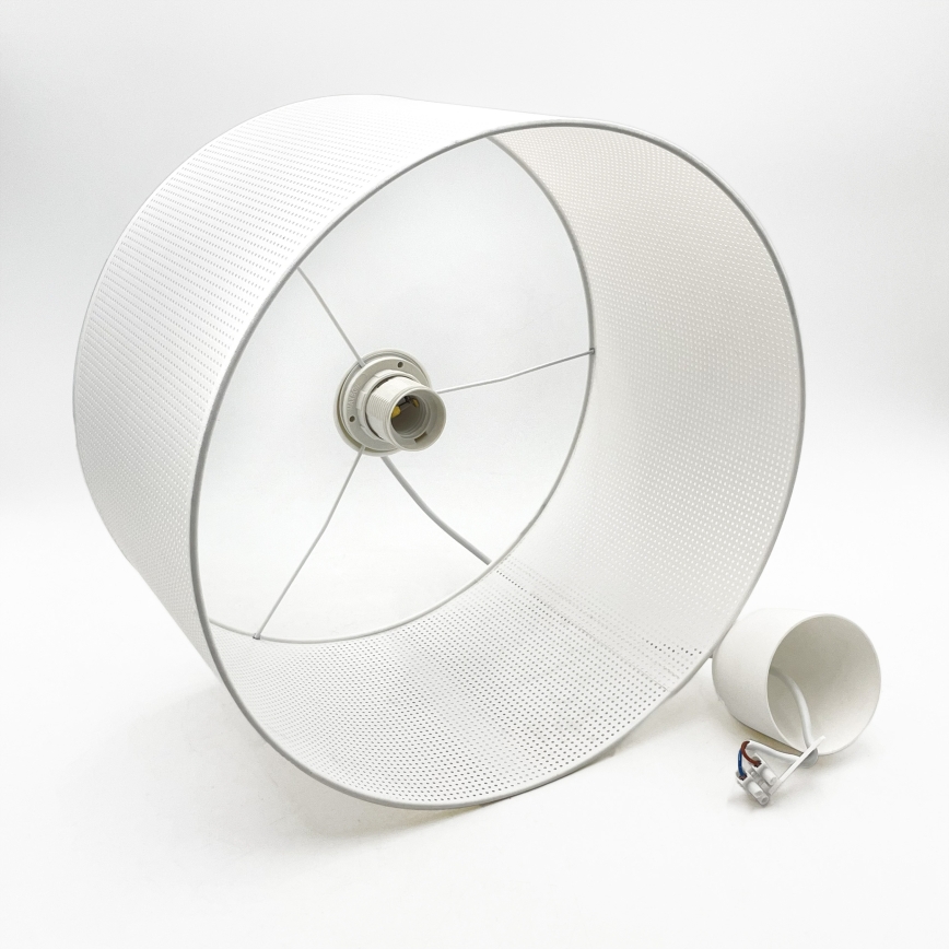 Brilagi - Candeeiro suspenso com cabo SIRIJA MODERN 1xE27/60W/230V diâmetro 35 cm branco