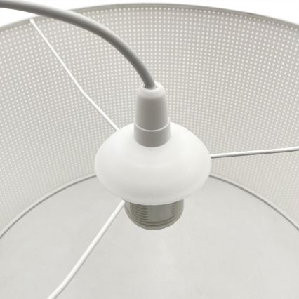 Brilagi - Candeeiro suspenso com cabo SIRIJA MODERN 1xE27/60W/230V diâmetro 35 cm branco