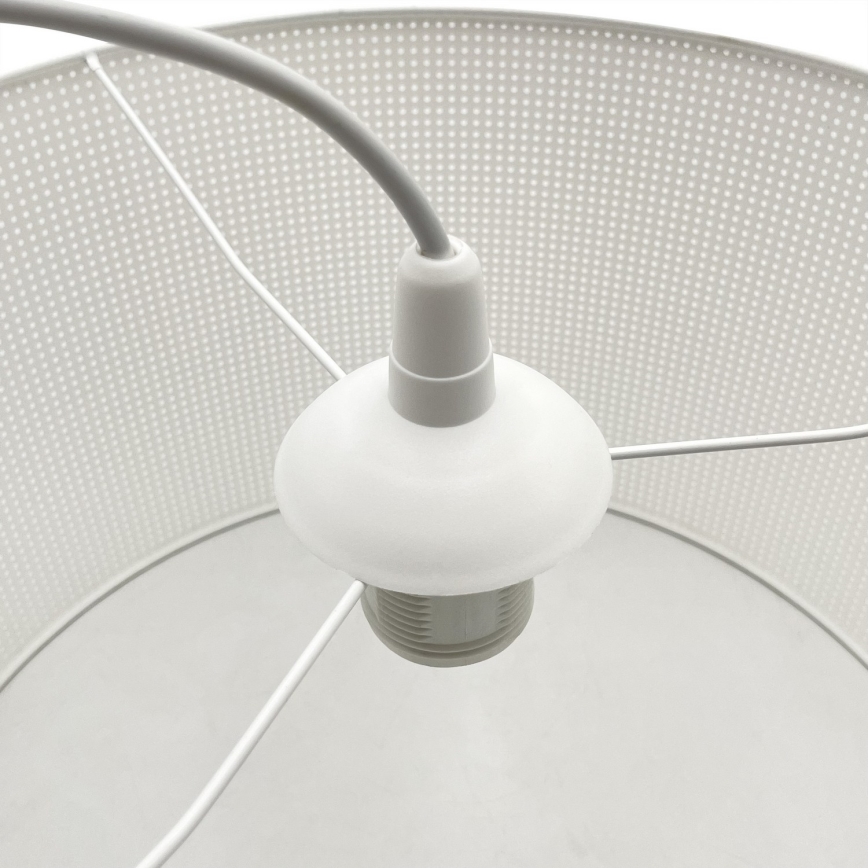 Brilagi - Candeeiro suspenso com cabo SIRIJA MODERN 1xE27/60W/230V diâmetro 35 cm branco