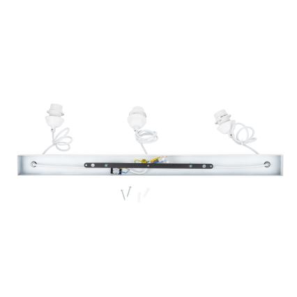 Brilagi - Candeeiro suspenso com cabo WABI SABI 3xE27/40W/230V branco