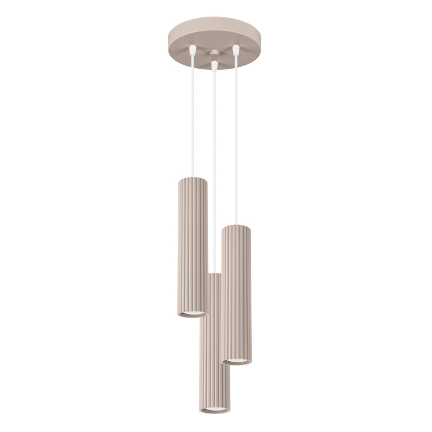 Brilagi - Candeeiro suspenso CRESTO 3xGU10/10W/230V taupe