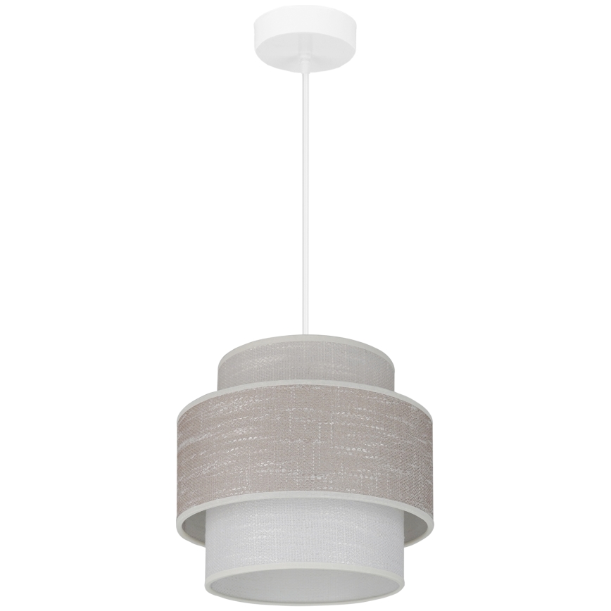 Brilagi - Candeeiro suspenso DOVER SPACE 1xE27/15W/230V diâmetro 25 cm cinzento/creme