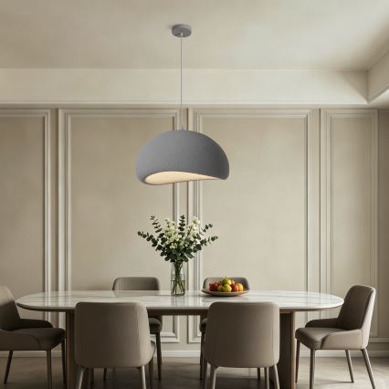 BRILAGI - Candeeiro suspenso em cabo WABI SABI 1xE27/60W/230V Ø 50 cm cinzento