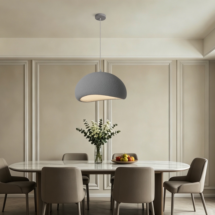 BRILAGI - Candeeiro suspenso em cabo WABI SABI 1xE27/60W/230V Ø 50 cm cinzento