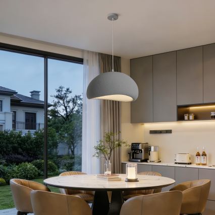 BRILAGI - Candeeiro suspenso em cabo WABI SABI 1xE27/60W/230V Ø 50 cm cinzento