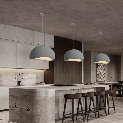 BRILAGI - Candeeiro suspenso em cabo WABI SABI 1xE27/60W/230V Ø 50 cm cinzento