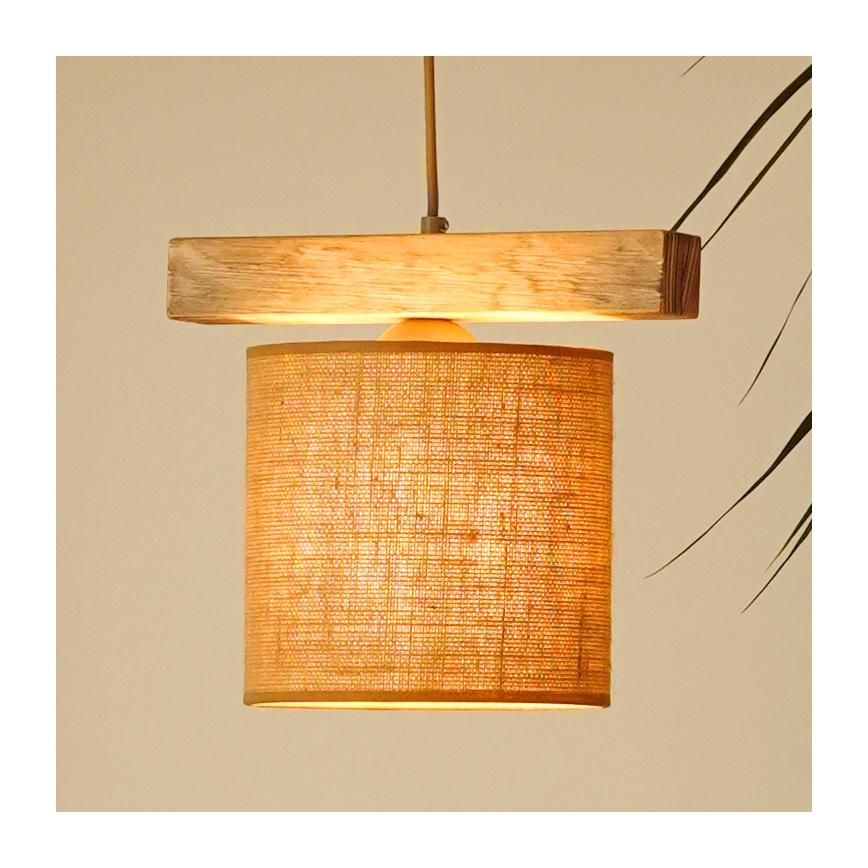 Brilagi - Candeeiro suspenso FOREST 1xE27/15W/230V pinho/castanho