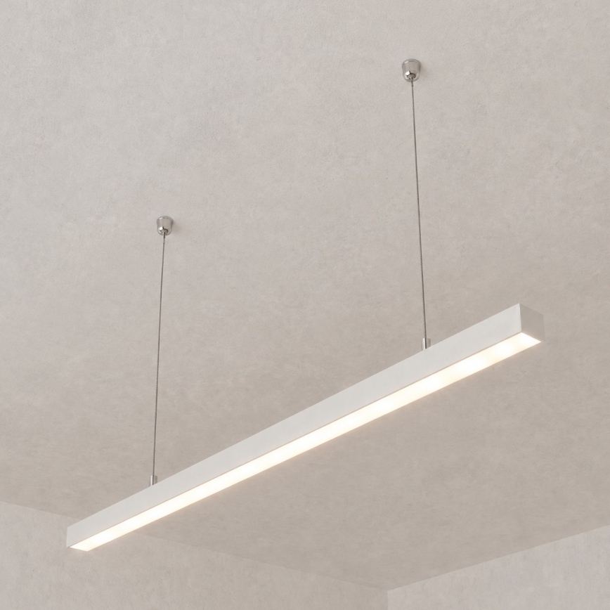 Brilagi - Candeeiro pendente LED FULLDAY LED/30/40/50W/230V 2700/4000/6000K 150 cm branco
