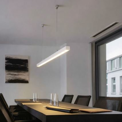 Brilagi - Candeeiro pendente LED FULLDAY LED/30/40/50W/230V 2700/4000/6000K 150 cm branco