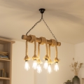 BRILAGI - Candeeiro suspenso KOS 6xE27/60W/230V faia