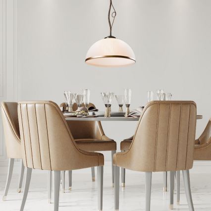 Brilagi - Candeeiro suspenso LED ANTICO 1xE27/60W/230V bronze pátina