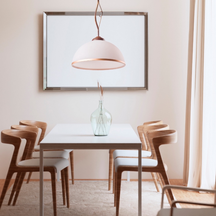 Brilagi - Candeeiro suspenso LED ANTICO 1xE27/60W/230V bronze pátina