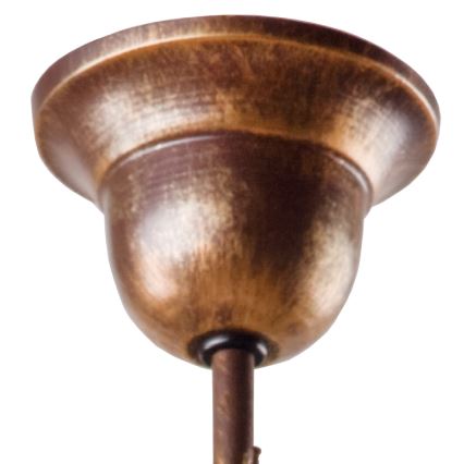 Brilagi - Candeeiro suspenso LED ANTICO 1xE27/60W/230V bronze pátina