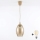Brilagi - Candeeiro suspenso LED com cabo RETRO GLASS 1xE27/60W/230V Ø 17 cm bege/bege fumê