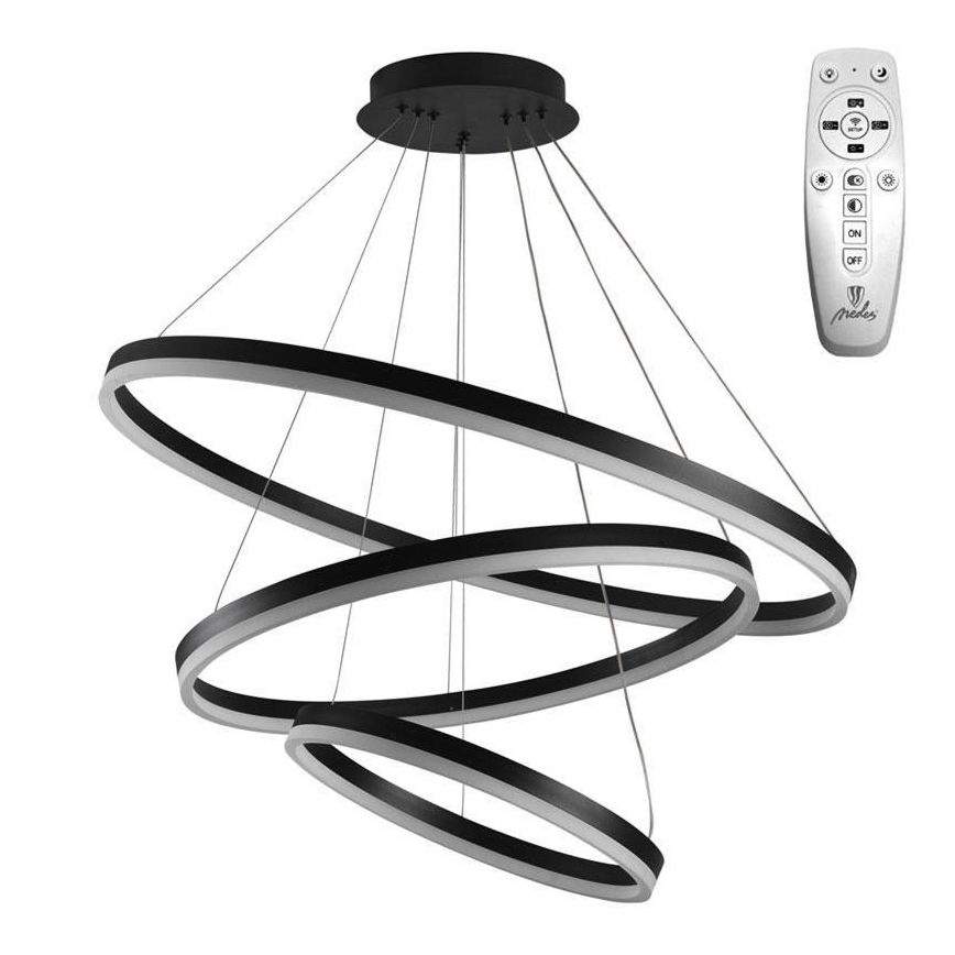 Brilagi - Candeeiro suspenso LED com regulação CIRCLE LED/125W/230V 3000-6500K preto + comando