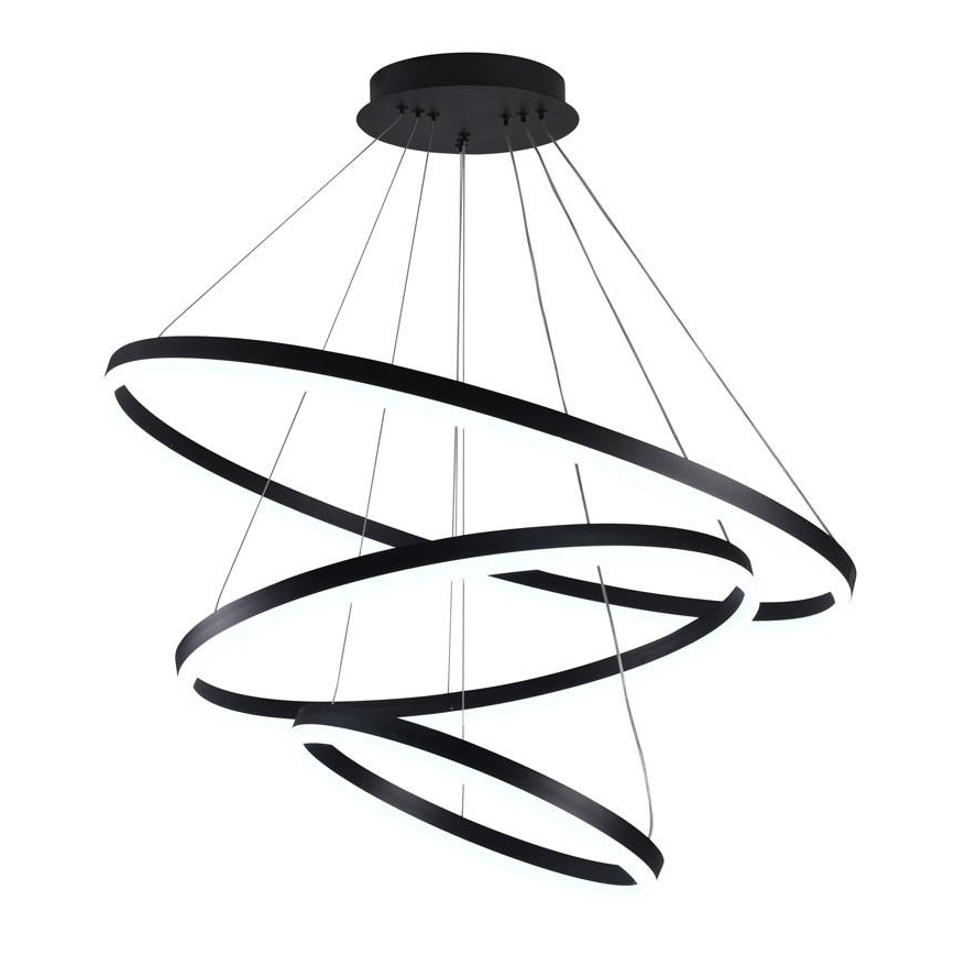 Brilagi - Candeeiro suspenso LED com regulação CIRCLE LED/125W/230V 3000-6500K preto + comando