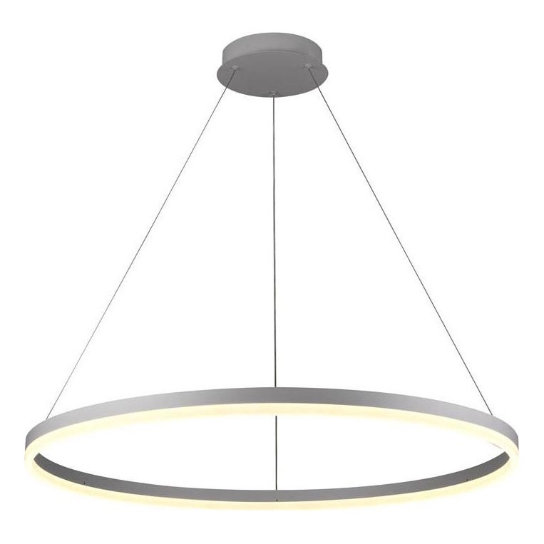 Brilagi - Candeeiro suspenso LED com regulação CIRCLE LED/55W/230V 3000-6500K prateado + comando
