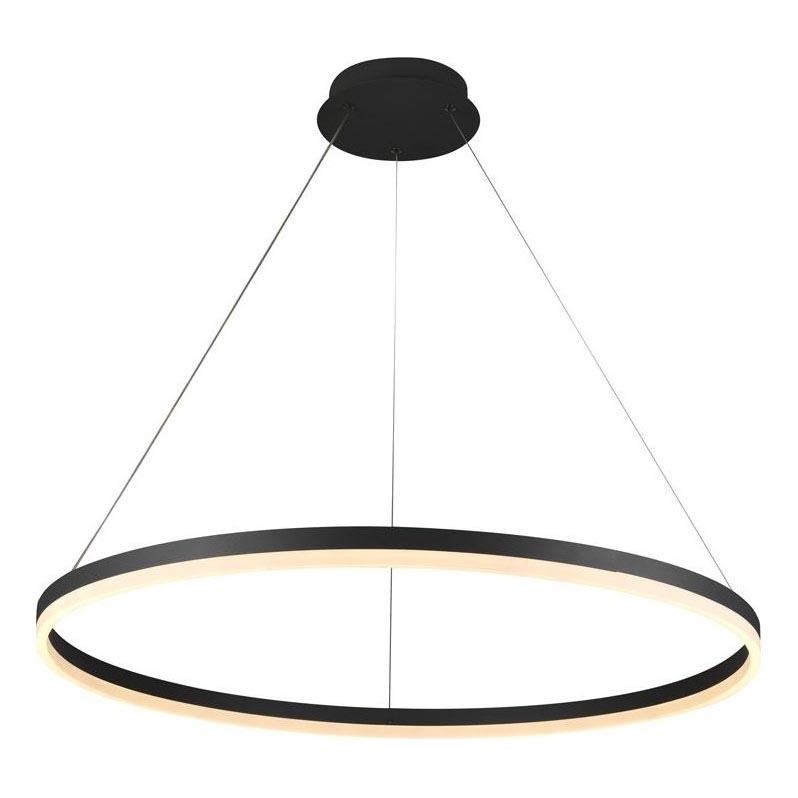 Brilagi - Candeeiro suspenso LED com regulação CIRCLE LED/55W/230V 3000-6500K preto + comando