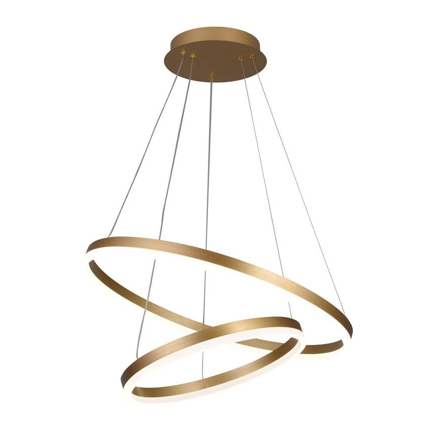 Brilagi - Candeeiro suspenso LED com regulação CIRCLE LED/70W/230V 3000-6500K dourado + comando