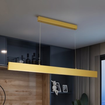 Brilagi - Candeeiro suspenso LED com regulação SLIMLINE LED/40W/230V 3000-6000K dourado + comando