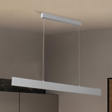Brilagi - Candeeiro suspenso LED com regulação SLIMLINE LED/40W/230V 3000-6000K prateado + comando