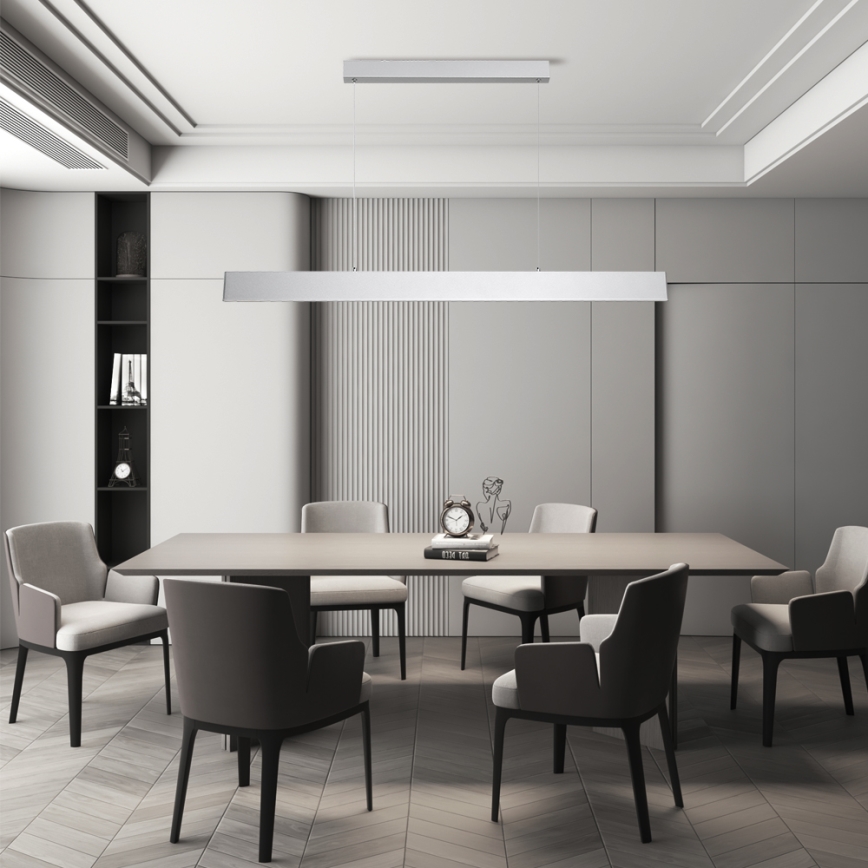 Brilagi - Candeeiro suspenso LED com regulação SLIMLINE LED/40W/230V 3000-6000K prateado + comando