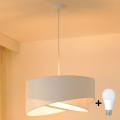 Brilagi - Candeeiro suspenso LED LYRA 1xE27/15W/230V branco