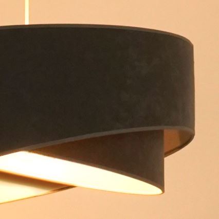 Brilagi - Candeeiro suspenso LED LYRA 1xE27/15W/230V cinzento/branco