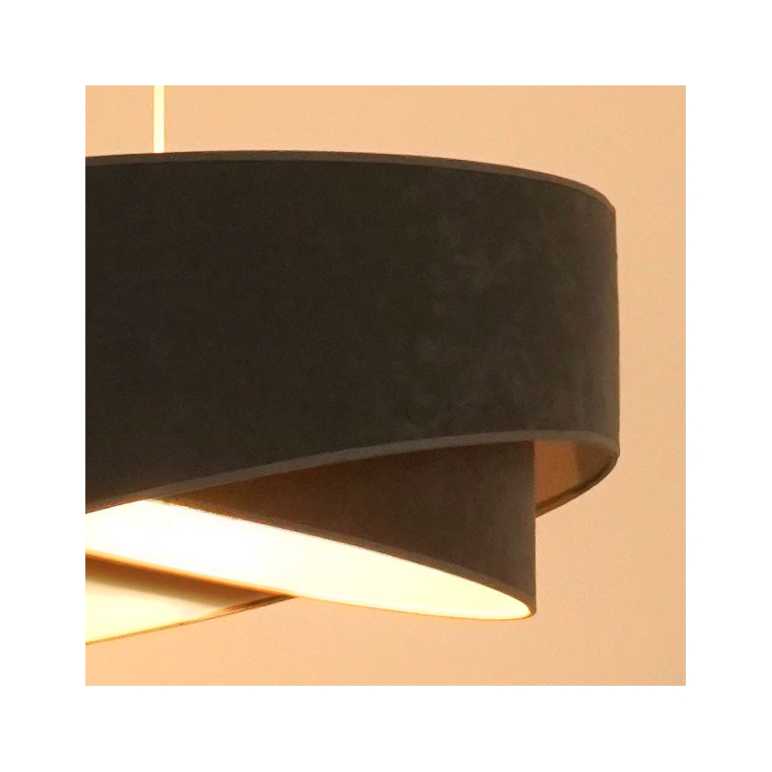 Brilagi - Candeeiro suspenso LED LYRA 1xE27/15W/230V cinzento/branco