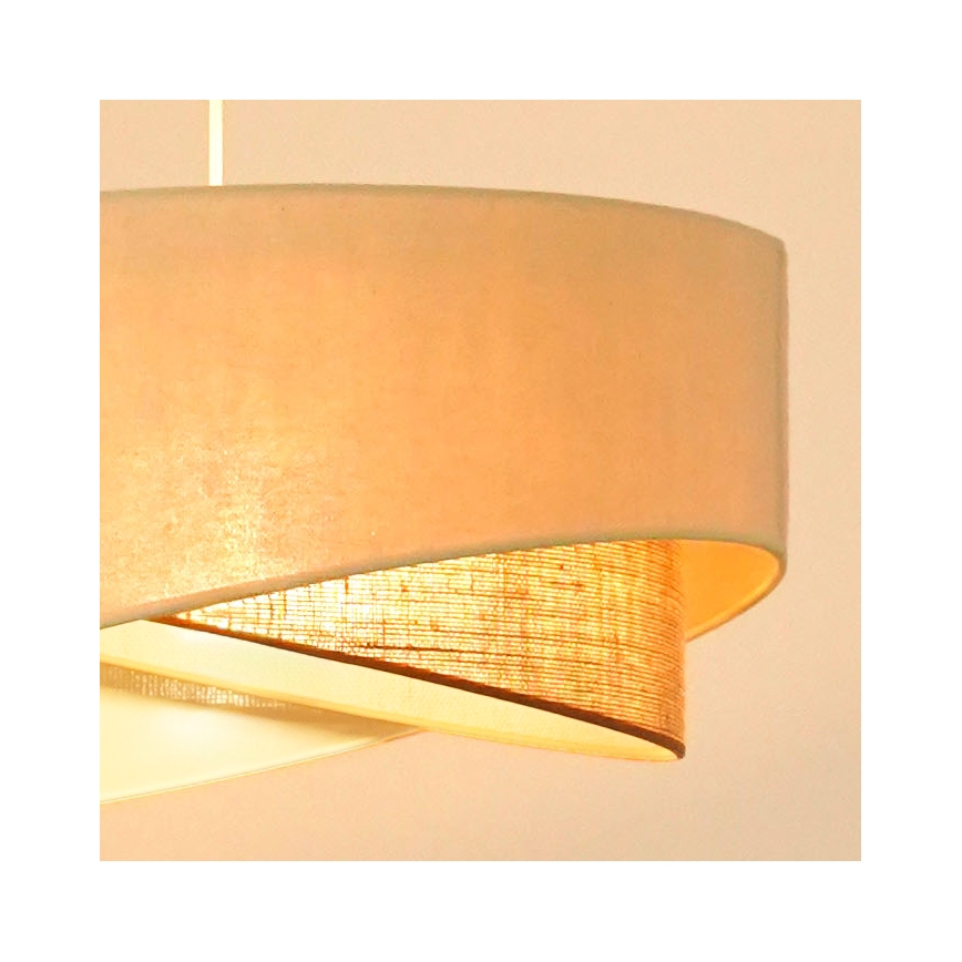 Brilagi - Candeeiro suspenso LED LYRA 1xE27/15W/230V creme/bege