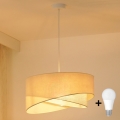 Brilagi - Candeeiro suspenso LED LYRA 1xE27/15W/230V creme