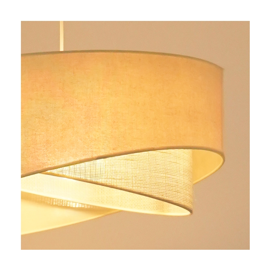 Brilagi - Candeeiro suspenso LED LYRA 1xE27/15W/230V creme