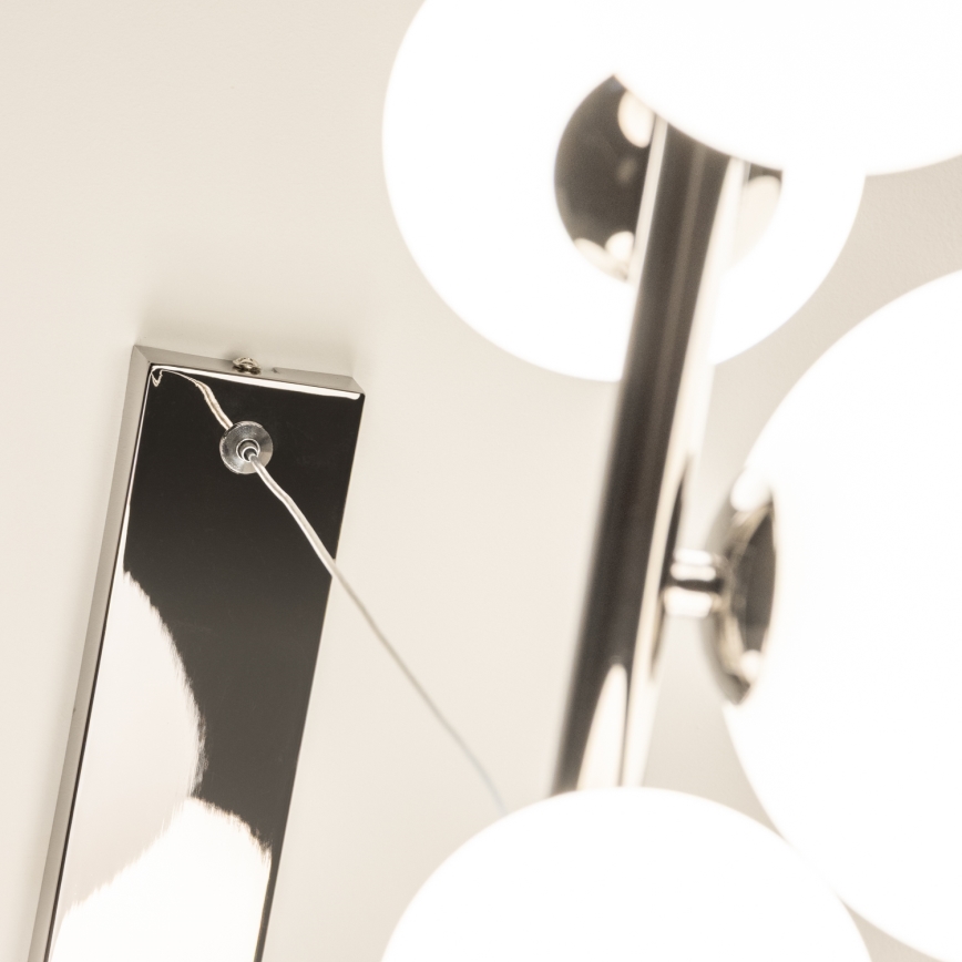 Brilagi - Candeeiro suspenso LED MILLA 10xG9/3W/230V cromado brilhante/branco