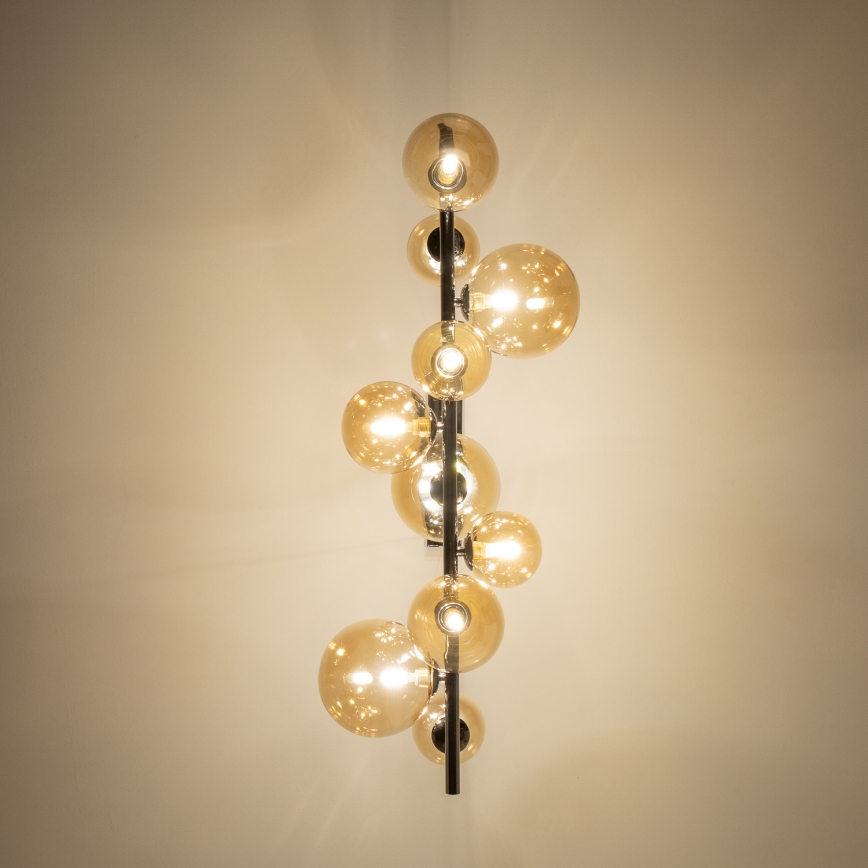 Brilagi - Candeeiro suspenso LED MILLA 10xG9/3W/230V cromado brilhante/dourado