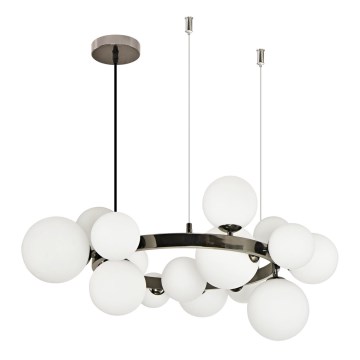 Brilagi - Candeeiro suspenso LED MILLA 15xG9/3W/230V cromado brilhante/branco